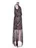 Luxology 100% Polyester Paisley Blue Casual Dress Size L - photo 4