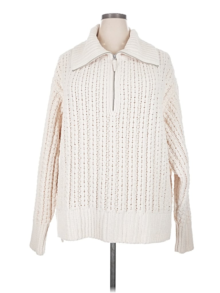 Pre-owned Aerie Pullover Sweater In Ivory