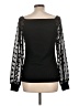 Unbranded Black Long Sleeve Blouse Size L - photo 2