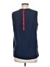 Faconnable Blue Sleeveless Blouse Size 8 - photo 2