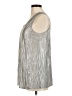 Susan Graver 100% Polyester Silver Sleeveless T-Shirt Size M - photo 5