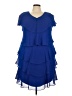 SLNY 100% Polyester Blue Cocktail Dress Size 18 - photo 1