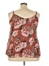 Torrid 100% Polyester Floral Brown Sleeveless Blouse Size 3X Plus (3) - photo 2