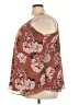 Torrid 100% Polyester Floral Brown Sleeveless Blouse Size 3X Plus (3) - photo 5
