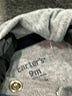 Carter's 100% Cotton Print Gray Long Sleeve Onesie 6-9 MO / 9 MO - photo 3