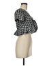 Shein Checkered-gingham Black Short Sleeve T-Shirt Size M - photo 4