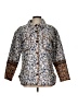 Maurices 100% Rayon Print Blue Gold Jacket Size L - photo 1