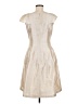 Kay Unger Metallic Ivory Cocktail Dress Size 6 - photo 2