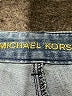 MICHAEL Michael Kors Checkered-gingham Blue Jeans Size 22 - photo 3