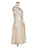 Kay Unger Metallic Ivory Cocktail Dress Size 6 - photo 4