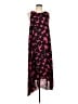 CeCe 100% Polyester Print Black Casual Dress Size 12 - photo 1