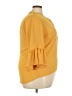 Relativity 100% Polyester Yellow 3/4 Sleeve Blouse Size 2X - photo 4