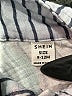 Shein 100% Cotton Stripes Blue Short Sleeve Button-Down Shirt Size 9-12 mo - 12 mo - photo 3