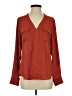 Express 100% Polyester Red Long Sleeve Blouse Size S - photo 1