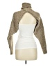 Zara Metallic Tan Turtleneck Sweater Size M - photo 2