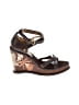 J Vincent Brown Wedges Size 7 - photo 1
