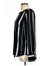 Ann Taylor 100% Polyester Stripes Black Long Sleeve Blouse Size L - photo 5