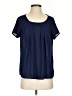 Pim + Larkin 100% Polyester Blue Short Sleeve Blouse Size XS - photo 1