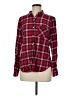 Forever 21 Plaid Red Long Sleeve Button-Down Shirt Size M - photo 1