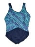 Lands' End Blue One Piece Swimsuit Size 22 - photo 1