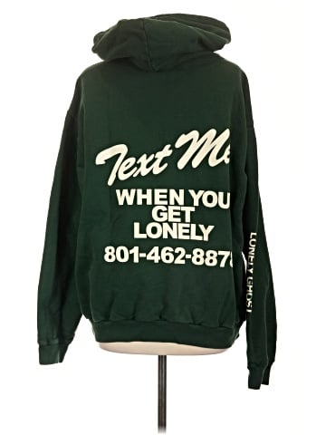 Lonely Ghost Pullover Hoodie (view 2)