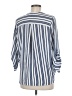 West K Blue 3/4 Sleeve Blouse Size M - photo 2