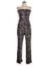Love, Fire Animal Print Black Jumpsuit Size L - photo 1