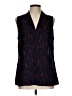 Nic + Zoe 100% Polyester Black Sleeveless Blouse Size L - photo 1