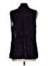 Nic + Zoe 100% Polyester Black Sleeveless Blouse Size L - photo 2