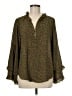 Wit & Wisdom 100% Polyester Green Long Sleeve Blouse Size M - photo 1