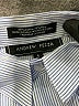 Andrew Fezza Stripes Silver Blue Long Sleeve Button-Down Shirt Size 6 - photo 3
