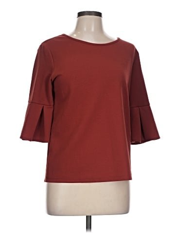 Green Envelope 3/4 Sleeve Top (view 1)