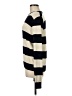 John Galt 100% Cotton Stripes Ivory Turtleneck Sweater One size - photo 5
