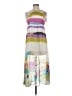Intro 100% Polyester Graphic White Casual Dress Size S - photo 1
