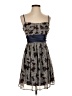 Mystic 100% Polyester Paisley Blue Cocktail Dress Size S - photo 1
