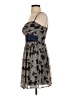 Mystic 100% Polyester Paisley Blue Cocktail Dress Size S - photo 5