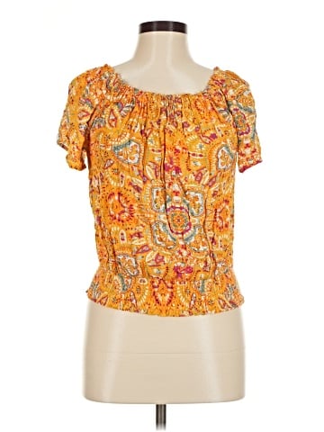 Cynthia Rowley TJX Short Sleeve Blouse (view 1)