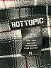 Hot Topic Plaid Black Long Sleeve Button-Down Shirt Size Med (00) - photo 7