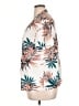 Unbranded 100% Polyester Tropical White Short Sleeve Blouse Size XL - photo 5