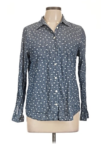Ann Taylor LOFT Long Sleeve Button-Down Shirt (view 1)
