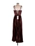 Unbranded 100% Polyester Burgundy Cocktail Dress Size 8 - photo 2