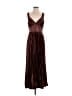 Unbranded 100% Polyester Burgundy Cocktail Dress Size 8 - photo 1