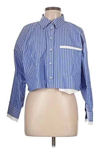 Zara Long Sleeve Button-Down Shirt (view 1)
