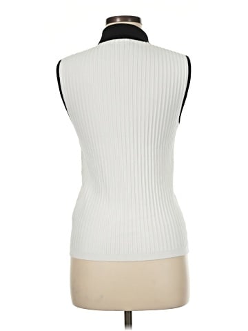 Karl Lagerfeld Paris Sleeveless Button-Down Shirt (view 2)
