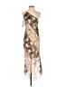 Bailey 44 100% Polyester Floral Tan Cocktail Dress Size EU (IT) 44 / US 8 - photo 1