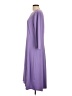 Appleseeds Solid Purple Casual Dress Size L - photo 5