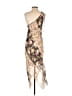 Bailey 44 100% Polyester Floral Tan Cocktail Dress Size EU (IT) 44 / US 8 - photo 2