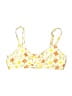 Cupshe Floral Yellow Swimsuit Top Size L - photo 1