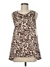Aura 100% Polyester Brown Sleeveless Blouse Size M - photo 1