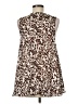 Aura 100% Polyester Brown Sleeveless Blouse Size M - photo 2